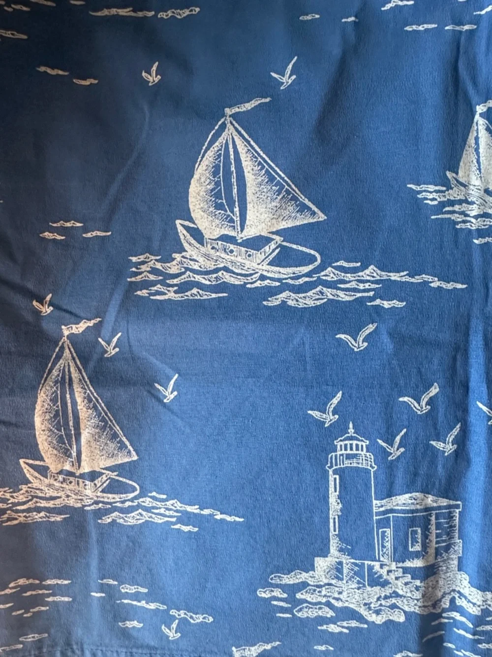 Pendleton Blue Nautical Print Pencil Skirt - Women's - Picture 3 of 3